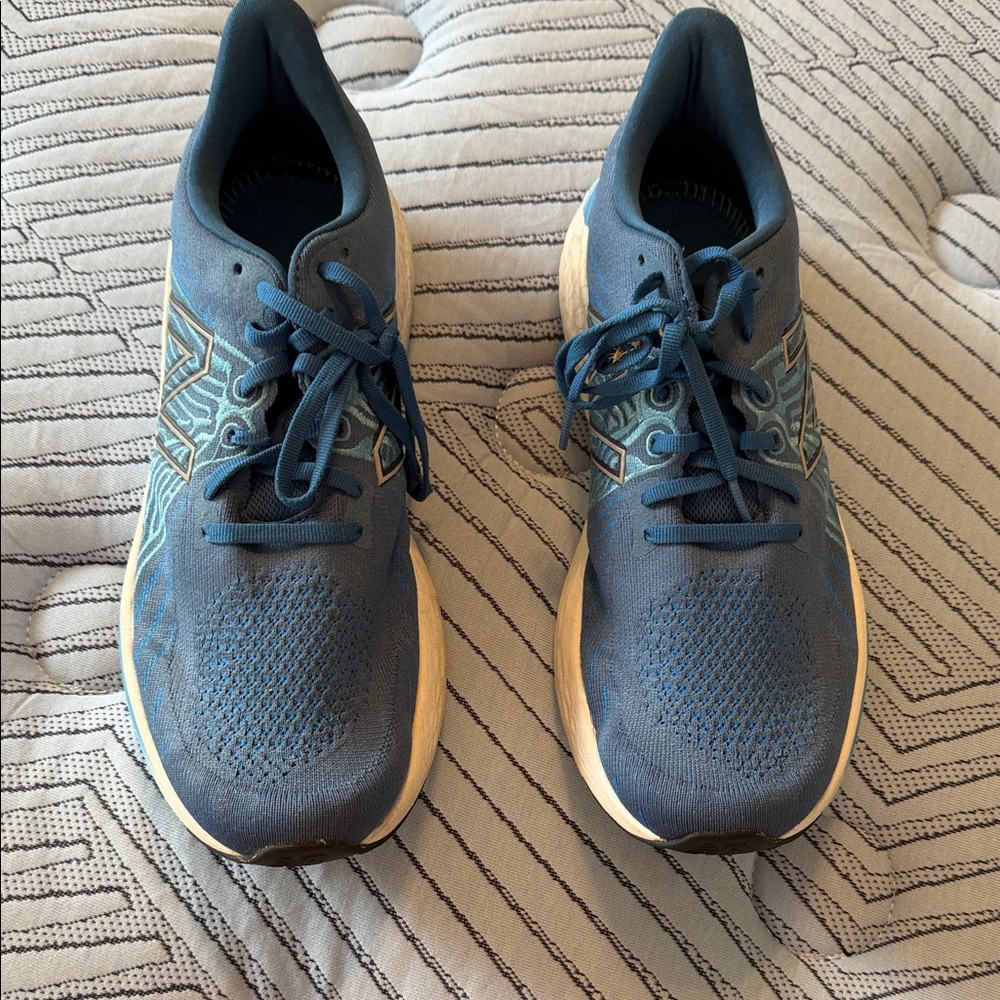 New Balance Navy and Beige Athletic Shoes